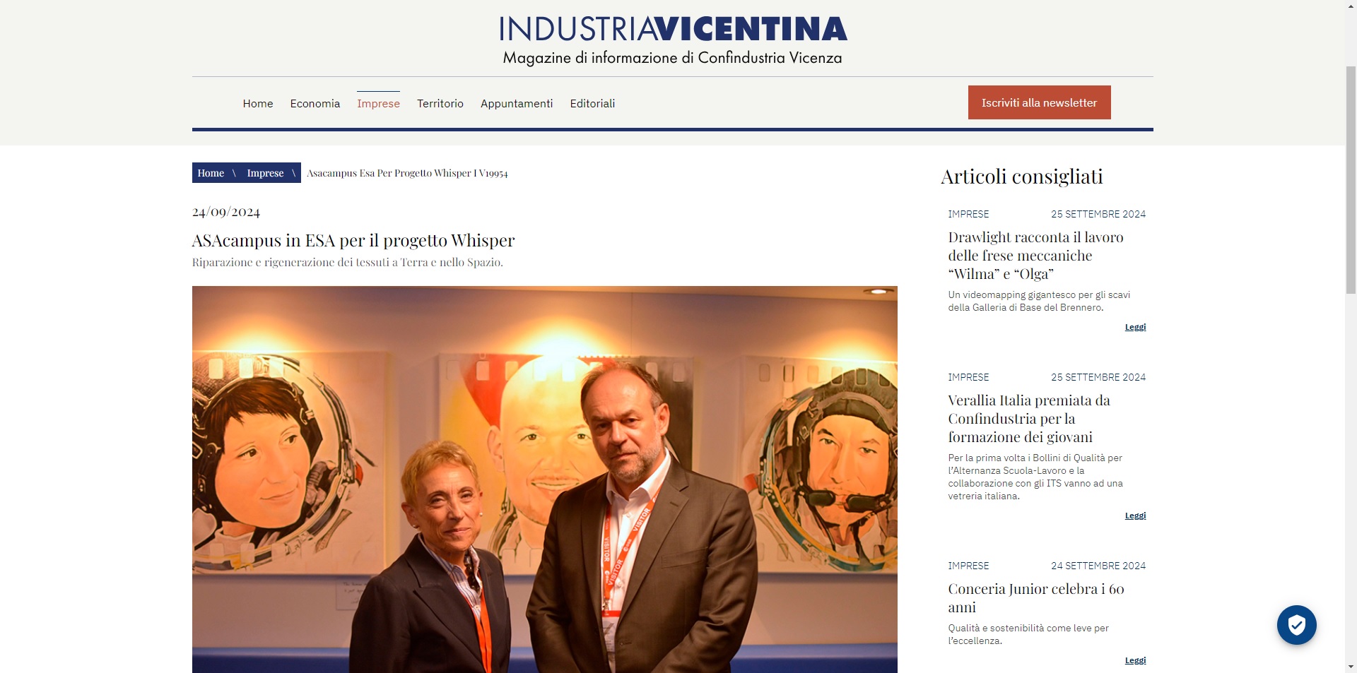 Industria Vicentina - ASAcampus in ESA